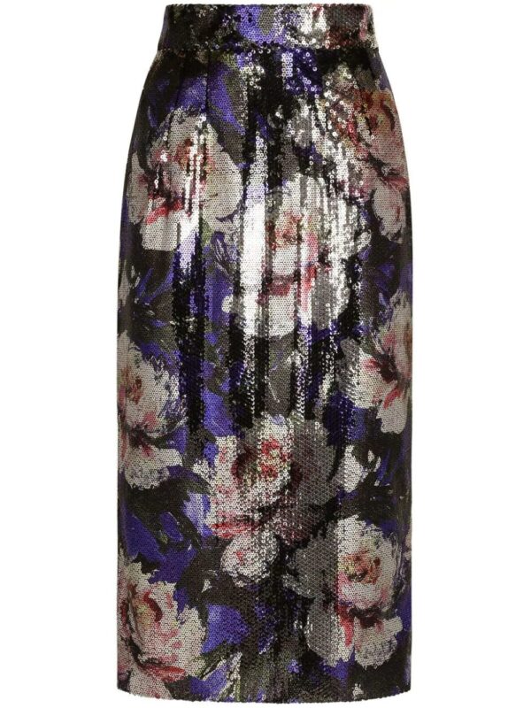 Dolce & Gabbana  sequin-embellished pencil midi skirt
