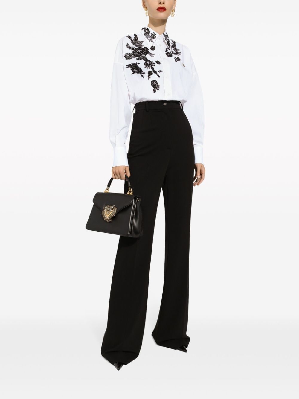 Dolce & Gabbana floral-lace long-sleeve shirt - Image 2