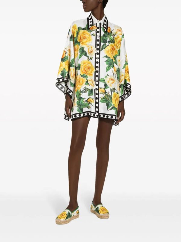 Dolce & Gabbana  floral-print silk shirt - Image 3