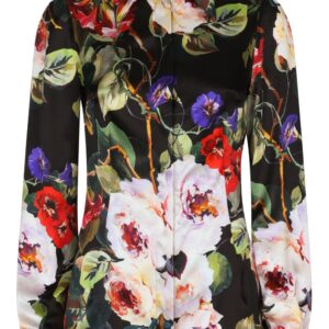 Dolce & Gabbana floral-print long-sleeve shirt