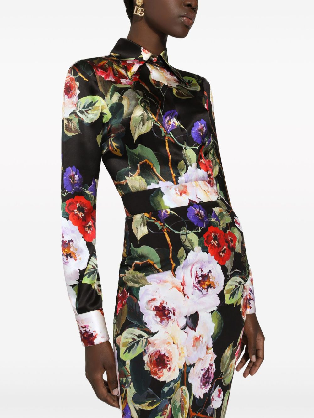 Dolce & Gabbana floral-print long-sleeve shirt - Image 5