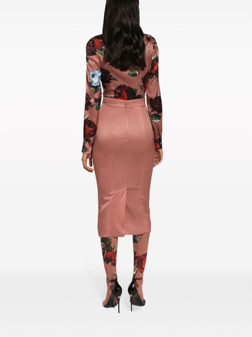 Dolce & Gabbana floral-print stretch-silk shirt - Image 4