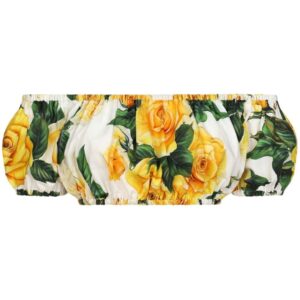 Dolce & Gabbana floral-print cropped top