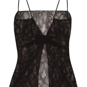 Dolce & Gabbana lace-detail open-back top