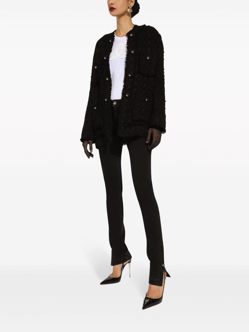 Dolce & Gabbana logo-patch cotton T-shirt - Image 2