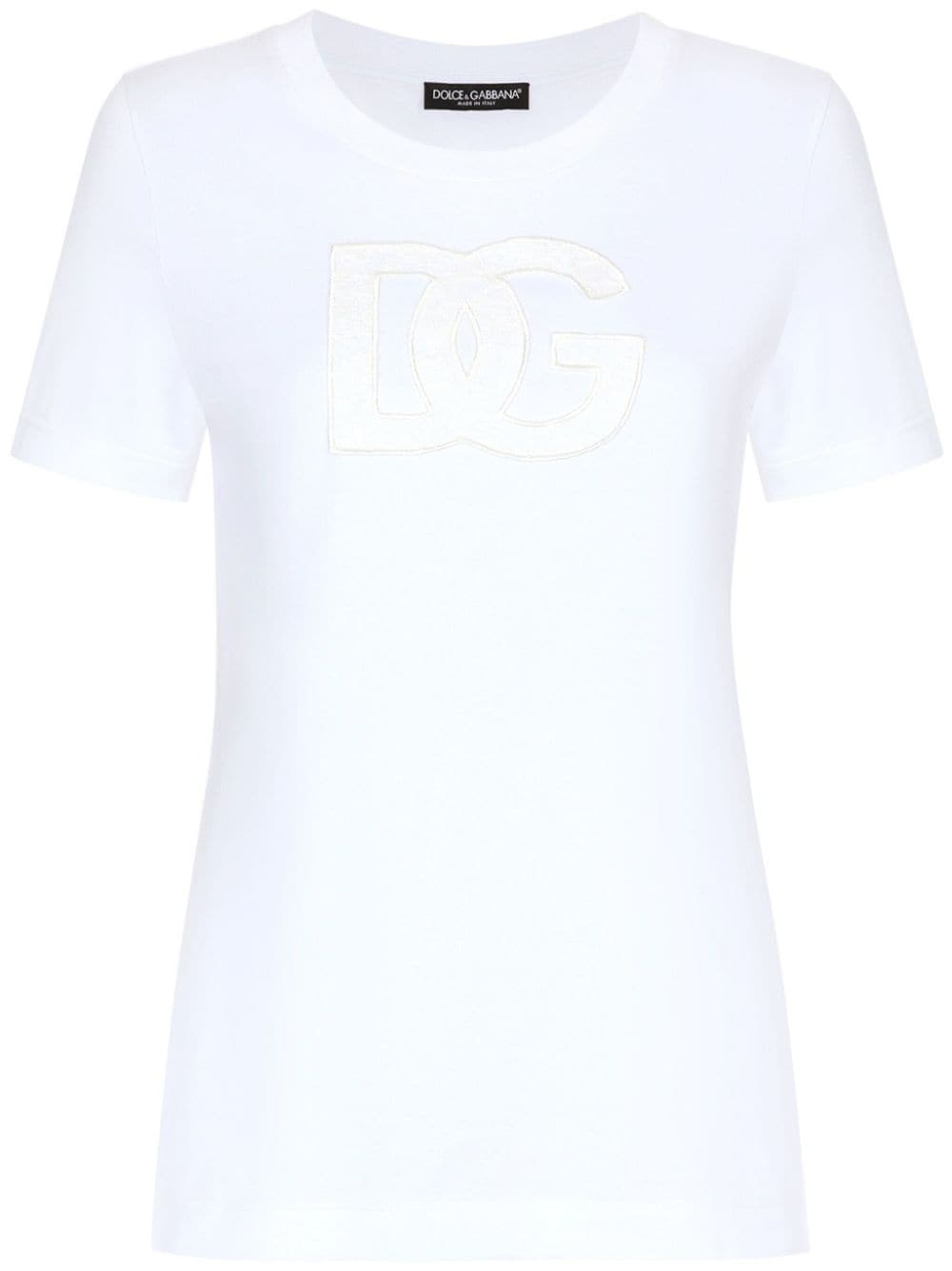 Dolce & Gabbana logo-patch cotton T-shirt