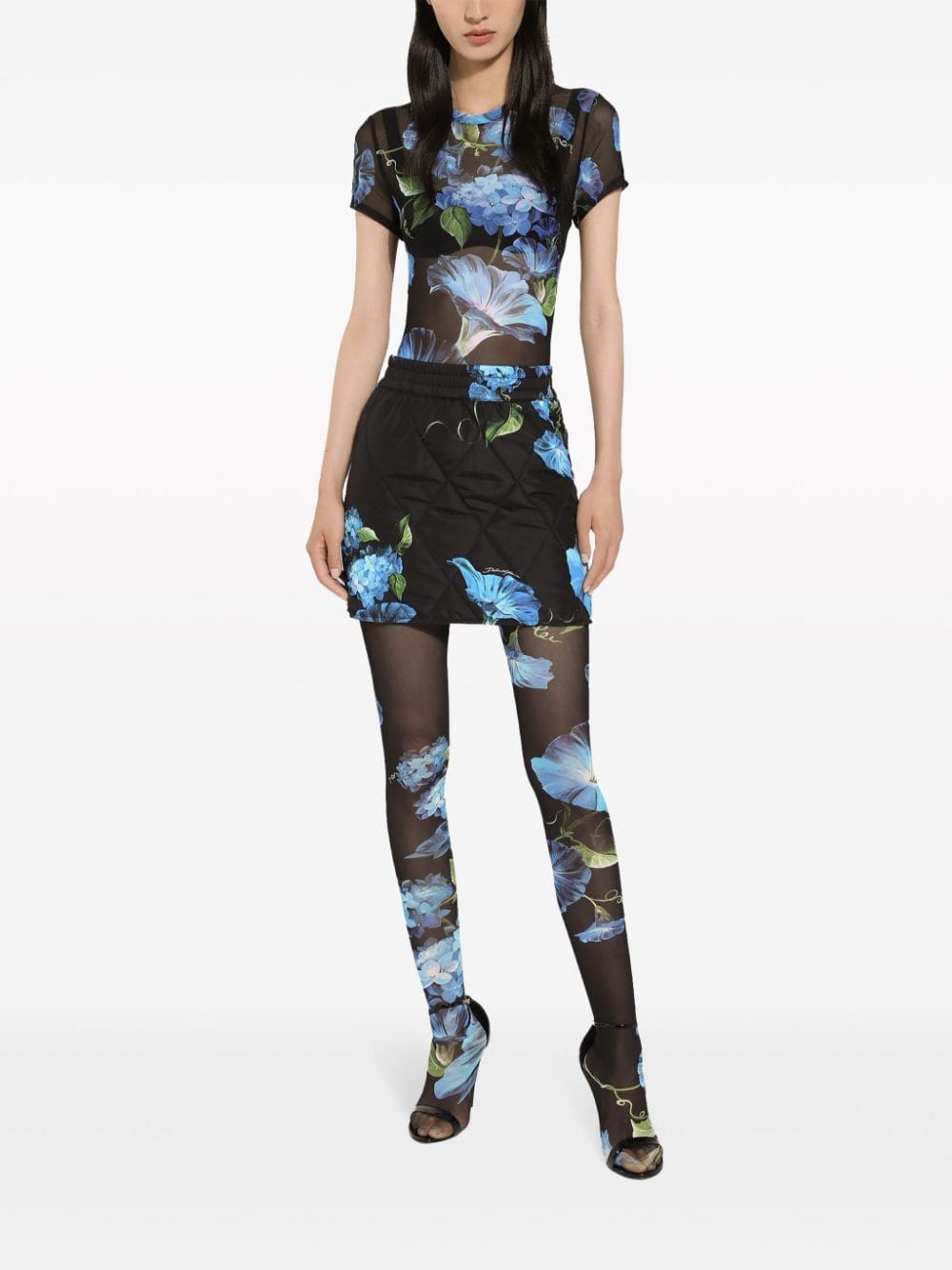 Dolce & Gabbana floral-print sheer top - Image 3