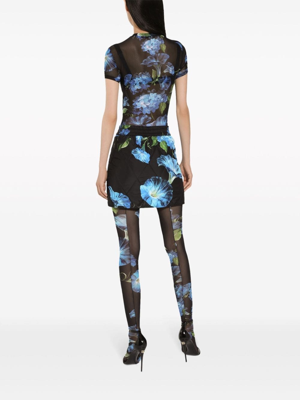 Dolce & Gabbana floral-print sheer top - Image 4