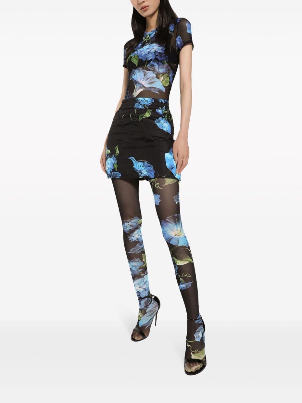 Dolce & Gabbana floral-print sheer top - Image 2