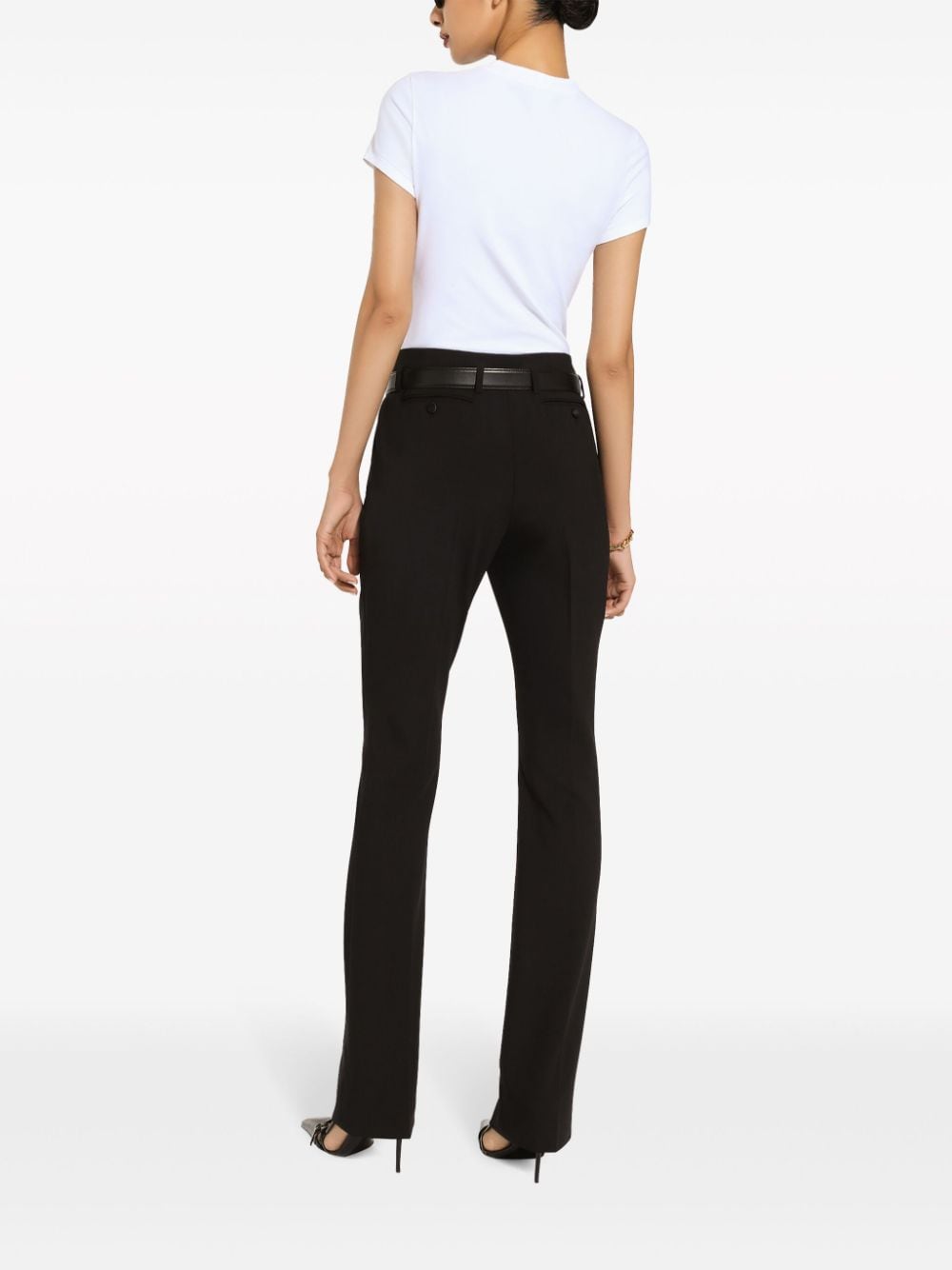 Dolce & Gabbana logo-print cotton-blend T-shirt - Image 4