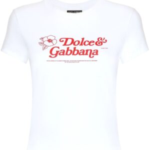Dolce & Gabbana logo-print cotton-blend T-shirt
