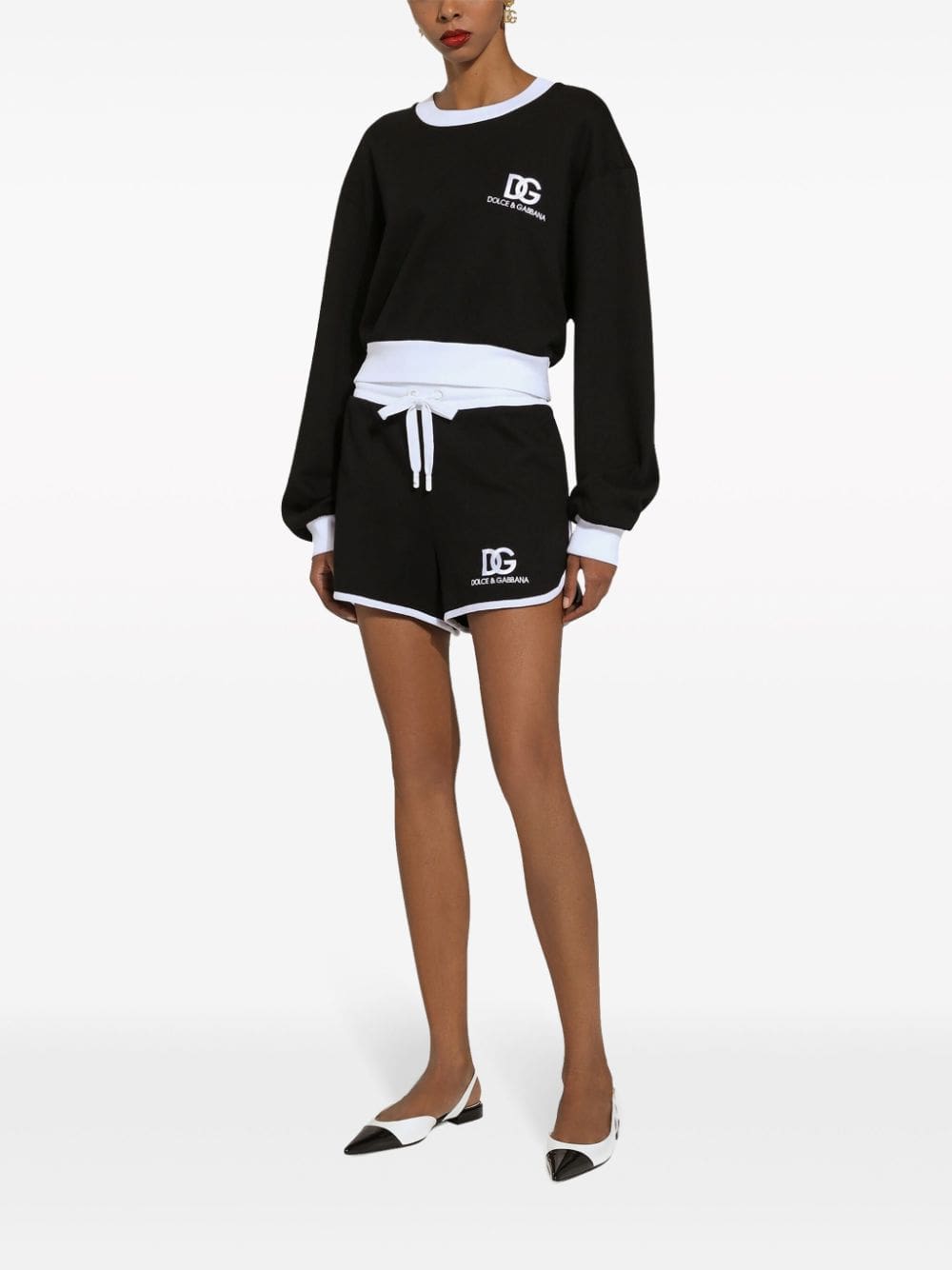 Dolce & Gabbana logo-print cotton-blend sweatshirt - Image 3