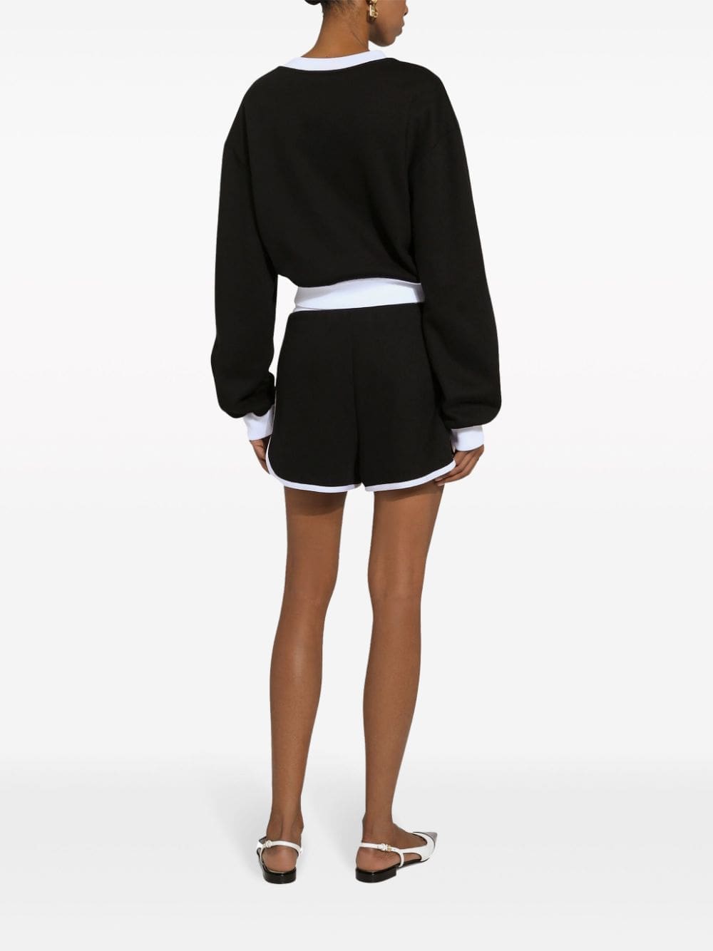 Dolce & Gabbana logo-print cotton-blend sweatshirt - Image 4