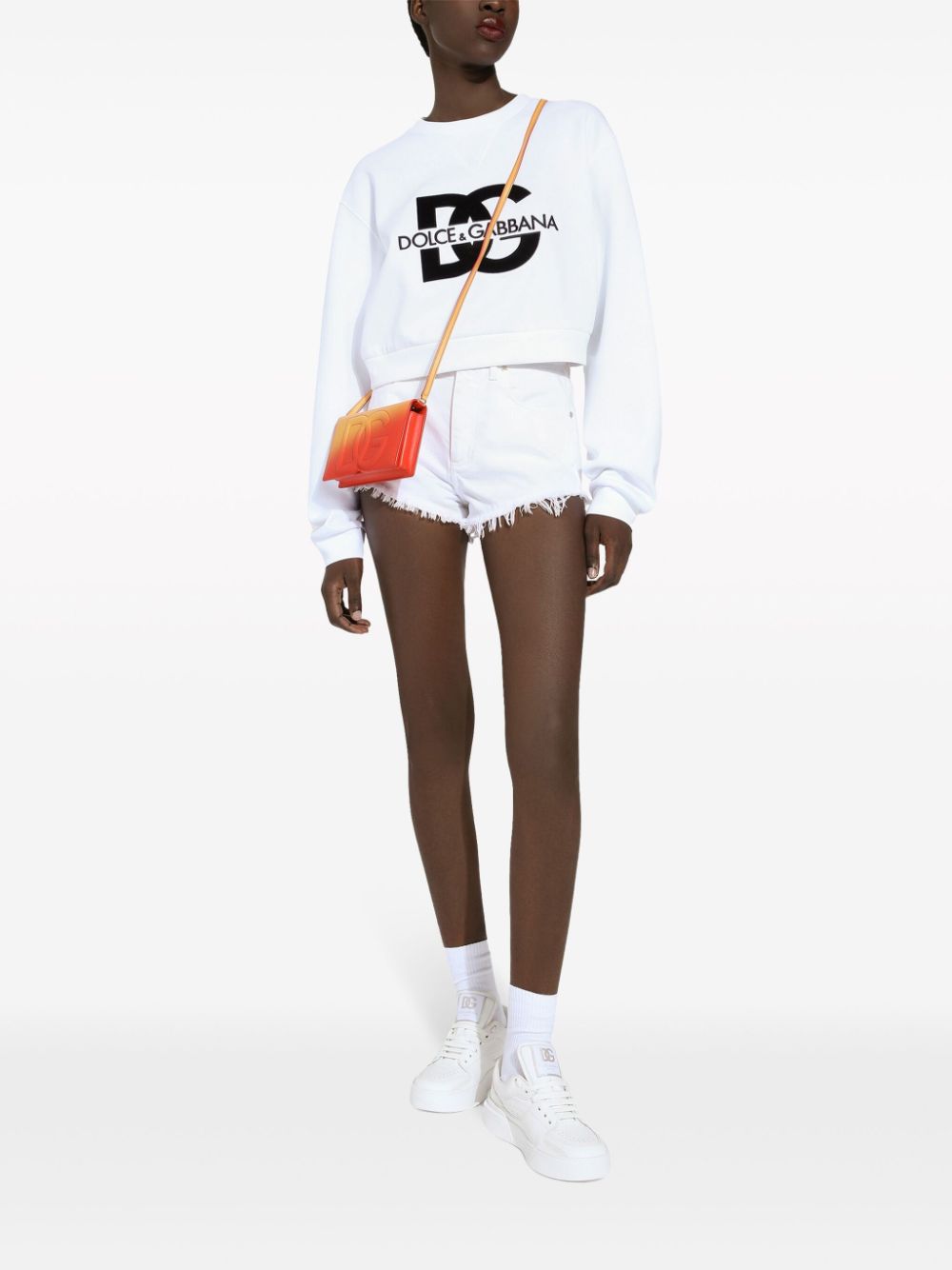 Dolce & Gabbana logo-print cotton-blend sweatshirt - Image 2