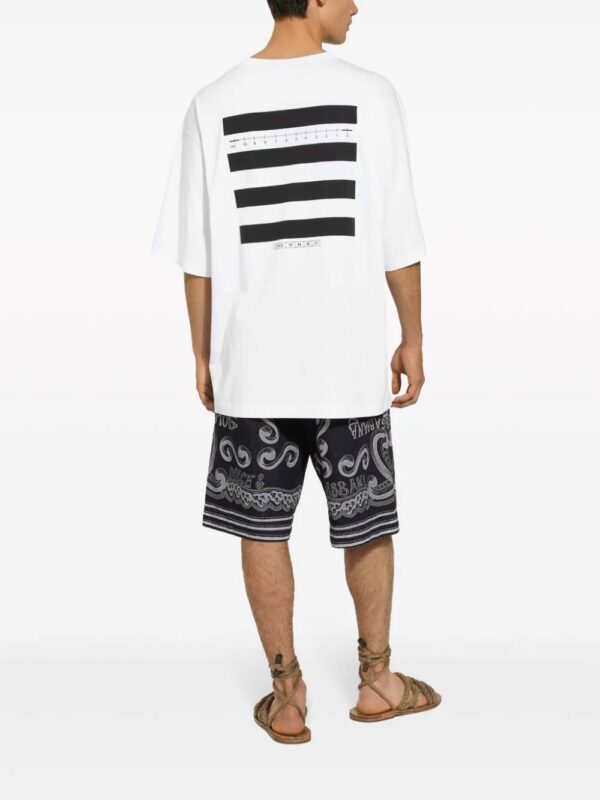 Dolce & Gabbana  Marina-print cotton T-shirt - Image 4