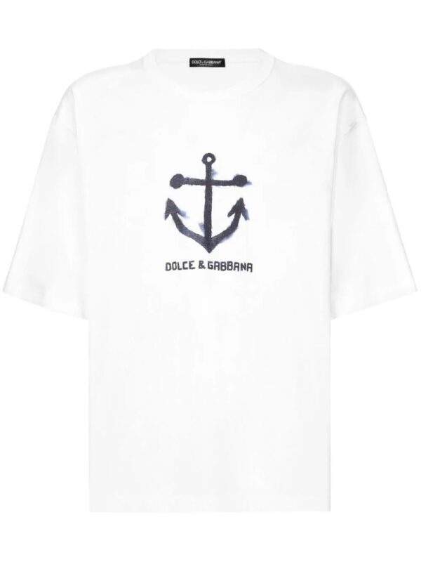 Dolce & Gabbana  Marina-print cotton T-shirt