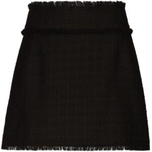 Dolce & Gabbana  high-waist tweed miniskirt