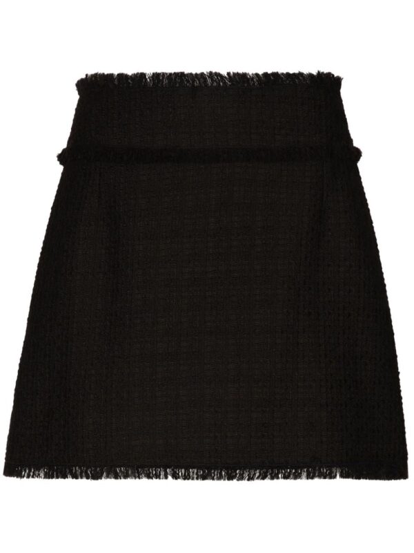Dolce & Gabbana  high-waist tweed miniskirt