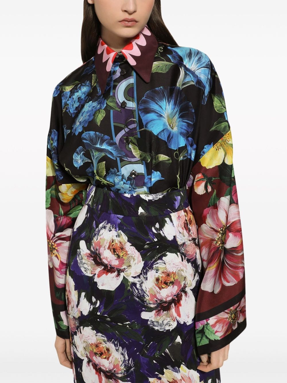 Dolce & Gabbana floral-print silk shirt - Image 5