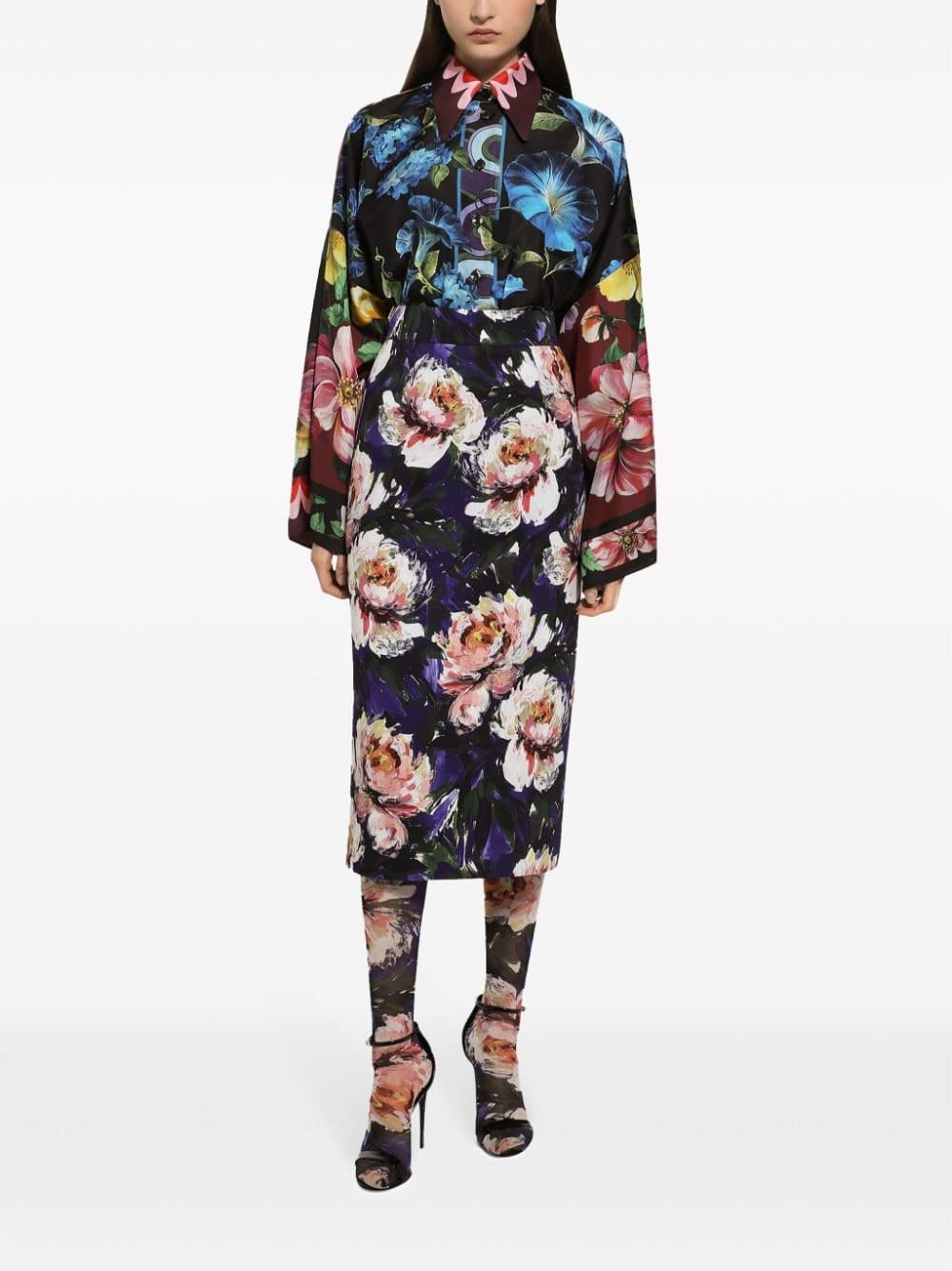 Dolce & Gabbana floral-print silk shirt - Image 3