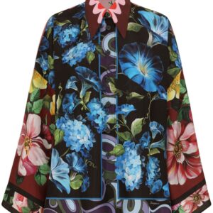 Dolce & Gabbana floral-print silk shirt