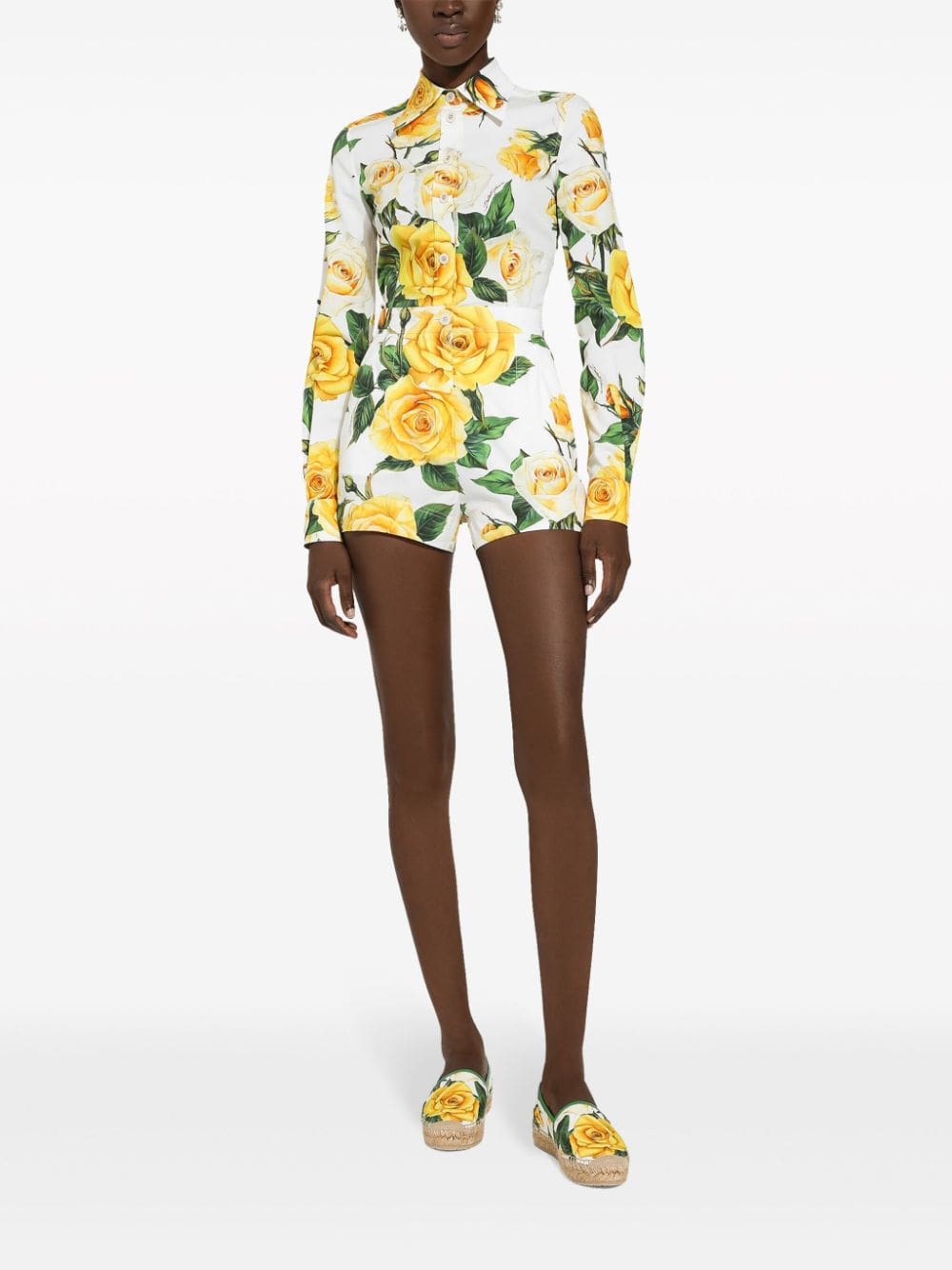 Dolce & Gabbana floral-print poplin shirt - Image 3