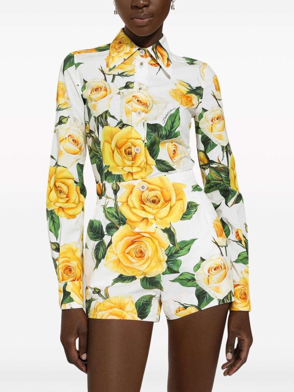 Dolce & Gabbana floral-print poplin shirt - Image 5