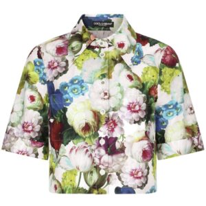 Dolce & Gabbana flower-print cotton shirt