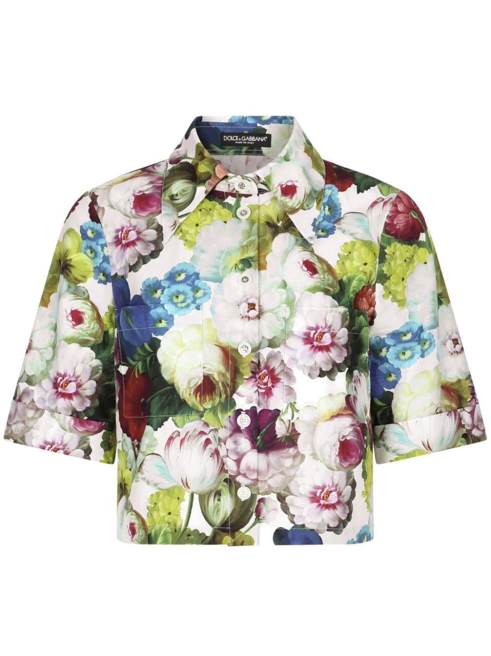 Dolce & Gabbana flower-print cotton shirt