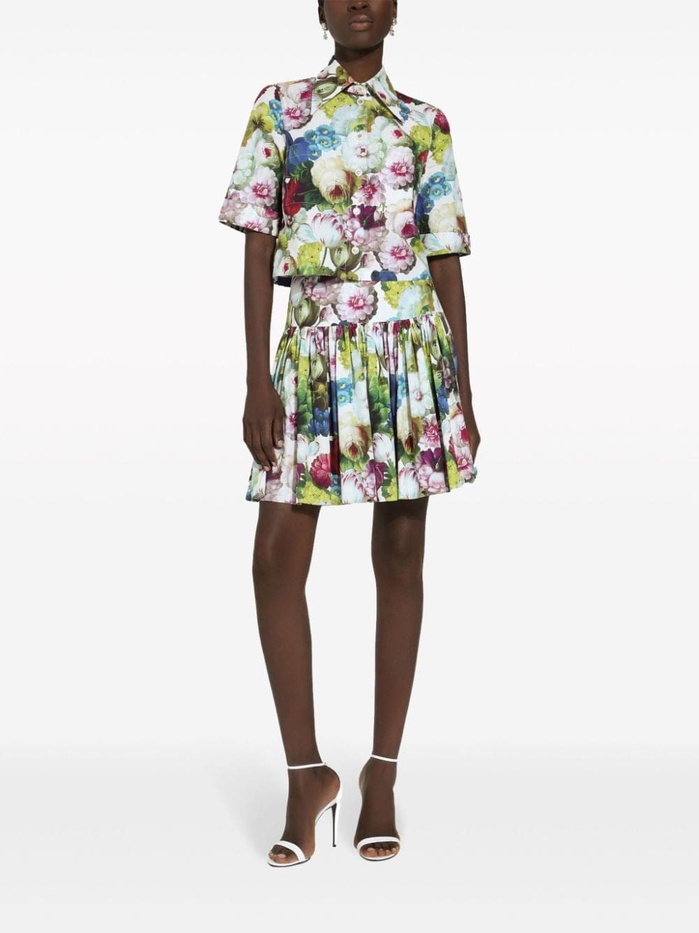 Dolce & Gabbana flower-print cotton shirt - Image 3