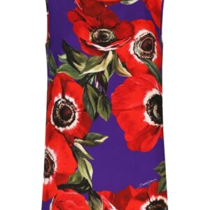 Dolce & Gabbana poppy-print round-neck tank top