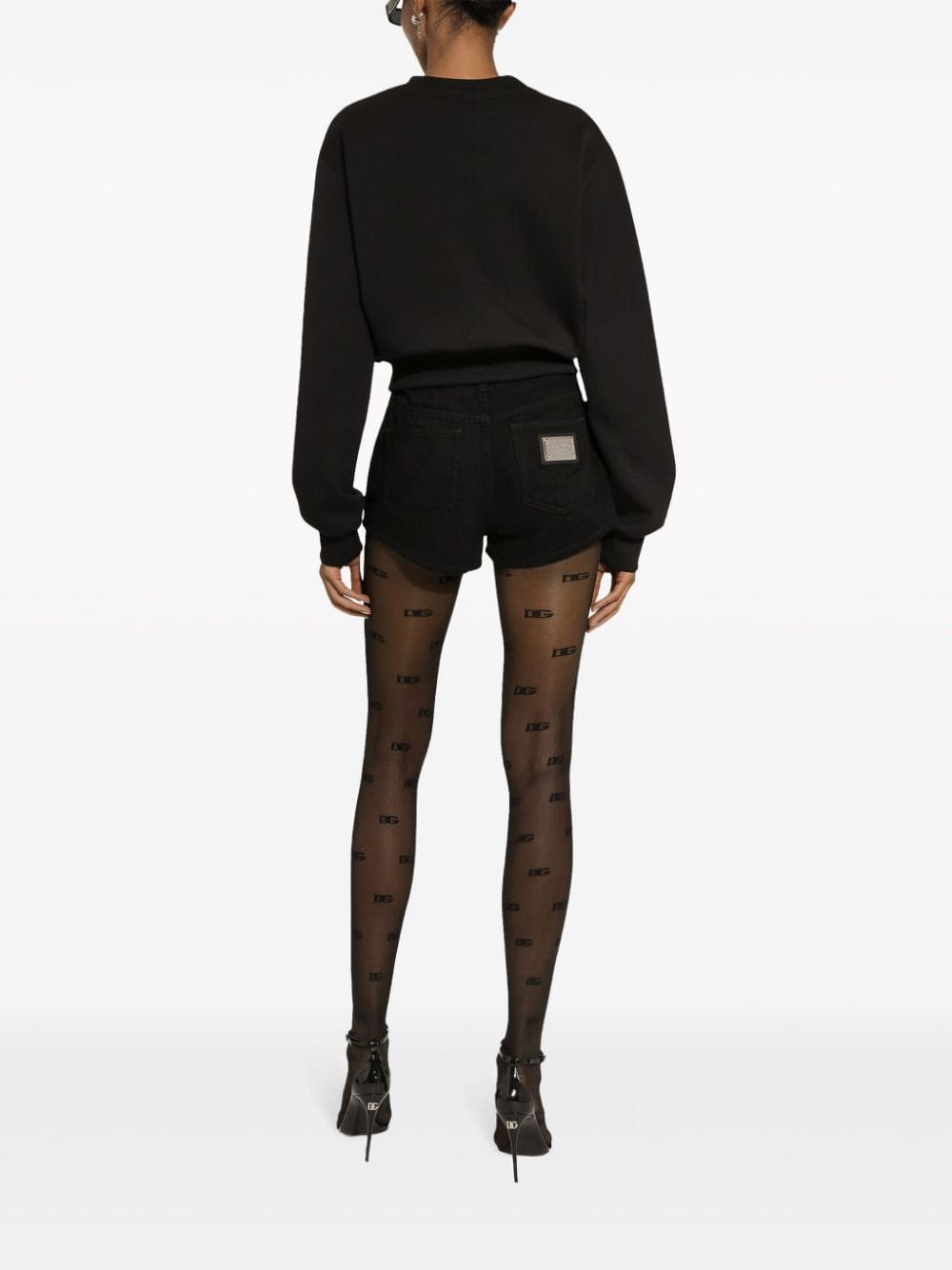 Dolce & Gabbana logo-print cotton-blend sweatshirt - Image 4