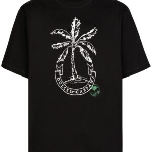 Dolce & Gabbana palm-logo print cotton T-shirt