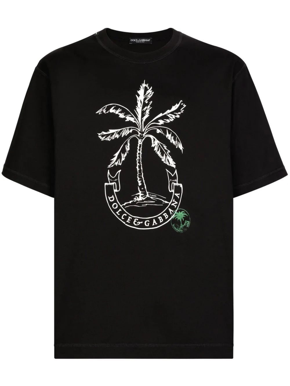 Dolce & Gabbana palm-logo print cotton T-shirt