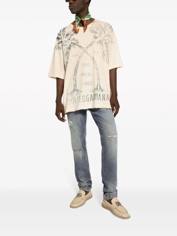 Dolce & Gabbana  tree-print cotton T-shirt - Image 2