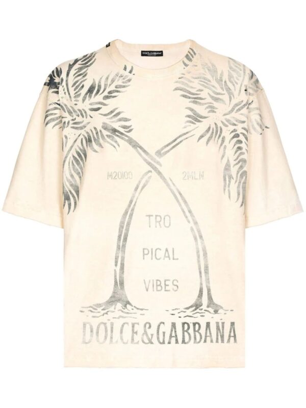 Dolce & Gabbana  tree-print cotton T-shirt