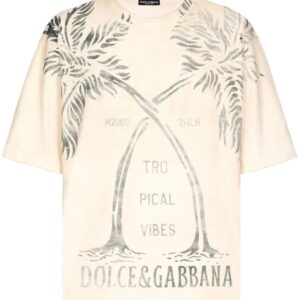 Dolce & Gabbana tree-print cotton T-shirt