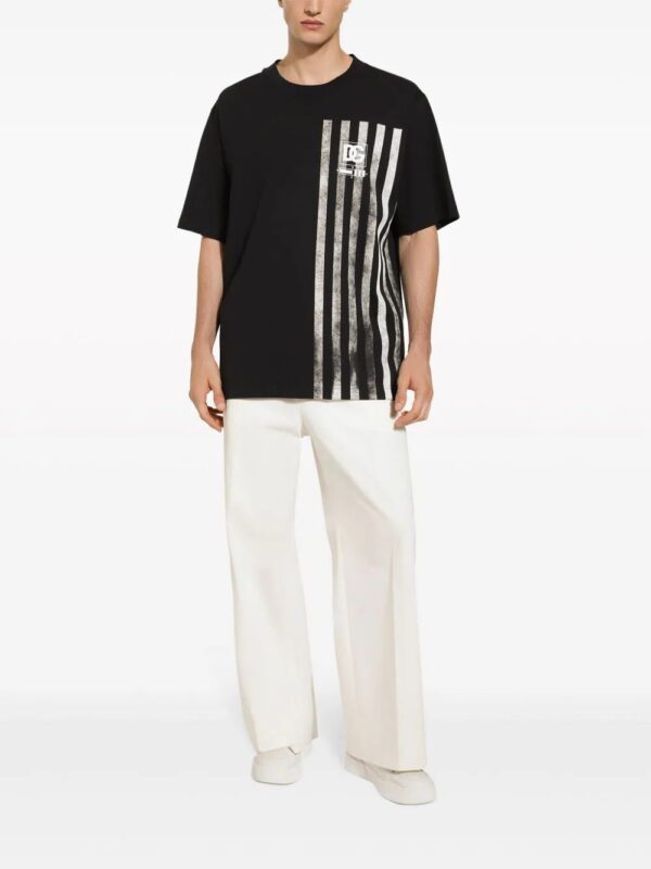 Dolce & Gabbana  stripe-print cotton T-shirt - Image 2