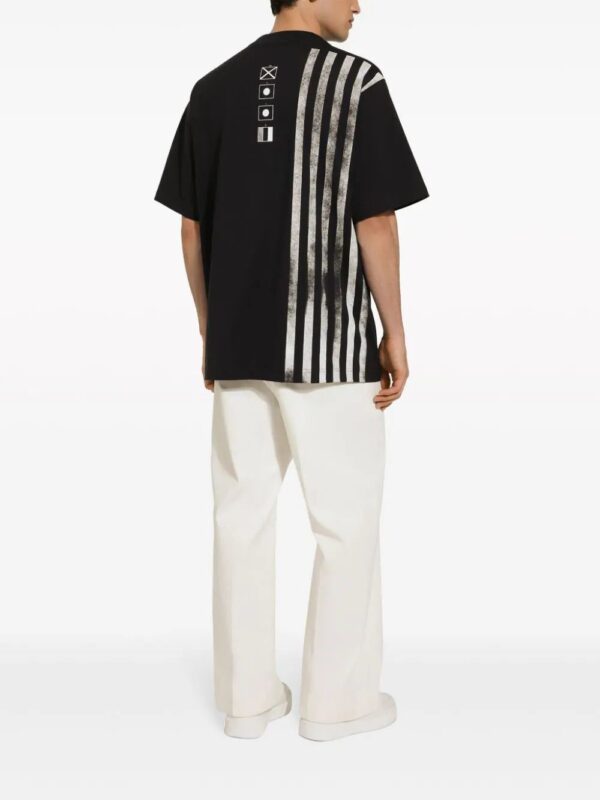 Dolce & Gabbana  stripe-print cotton T-shirt - Image 3