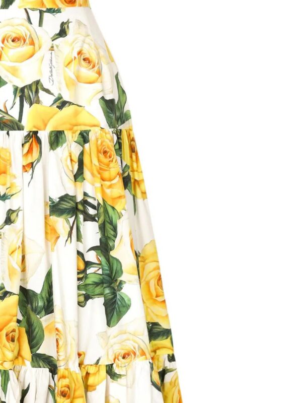 Dolce & Gabbana  rose-print cotton maxi skirt - Image 2