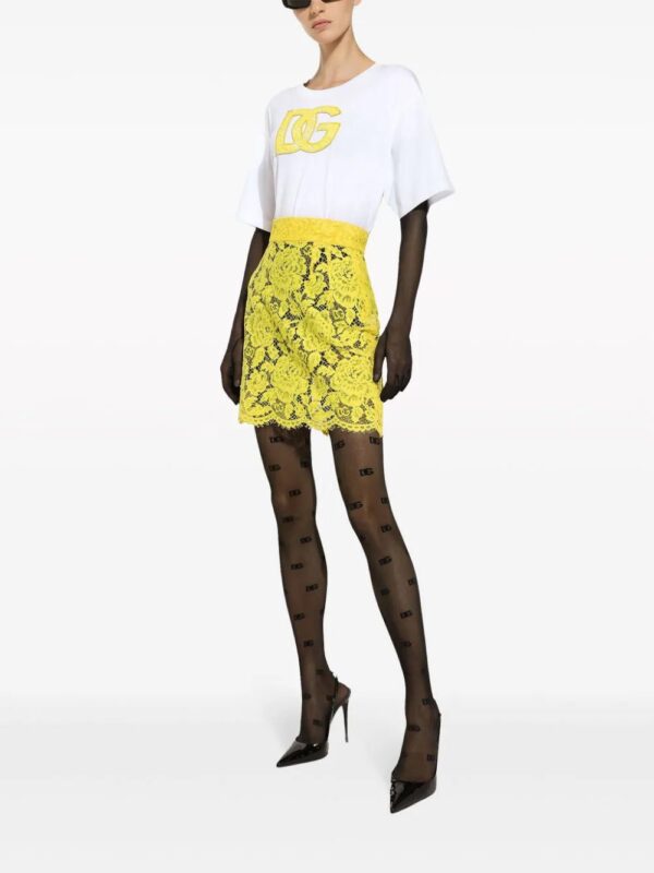 Dolce & Gabbana  floral lace miniskirt - Image 2