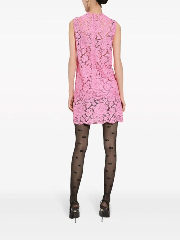 Dolce & Gabbana  floral lace miniskirt - Image 4