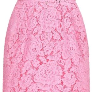 Dolce & Gabbana  floral lace miniskirt