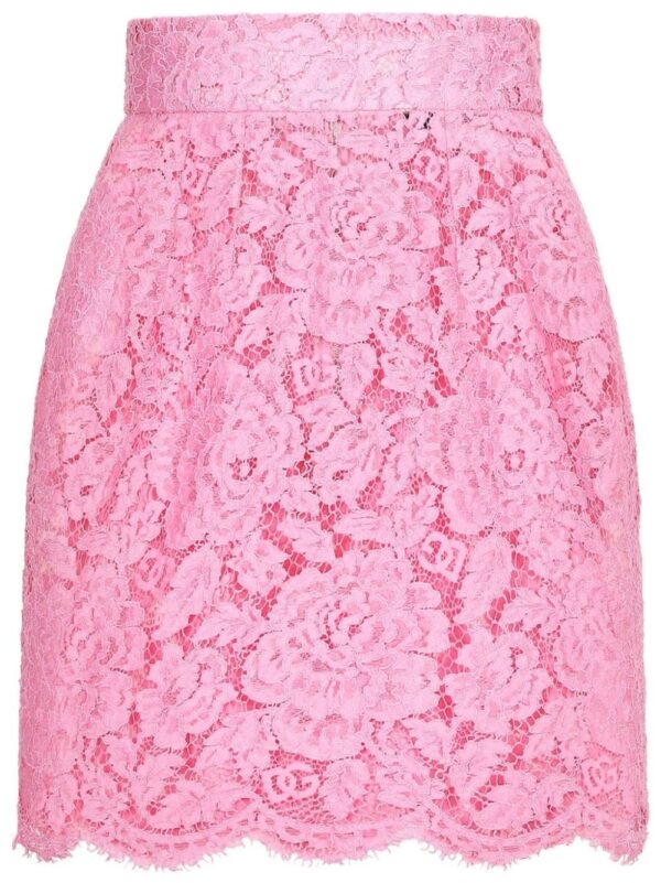 Dolce & Gabbana  floral lace miniskirt