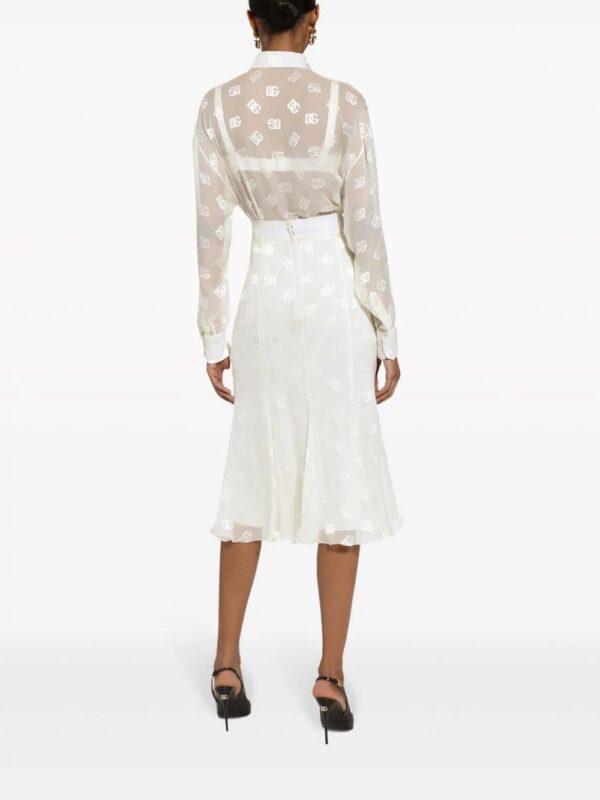 Dolce & Gabbana  DG logo godet skirt - Image 4