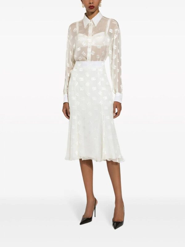 Dolce & Gabbana  DG logo godet skirt - Image 3