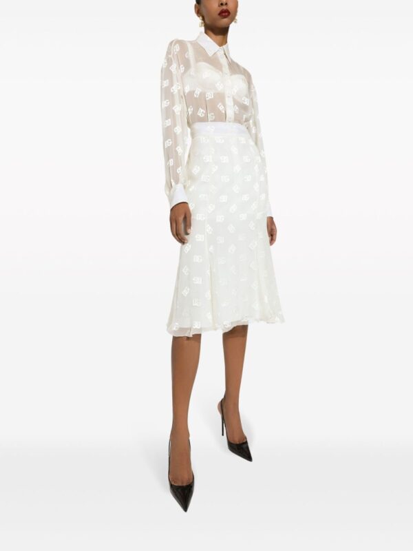 Dolce & Gabbana  DG logo godet skirt - Image 2