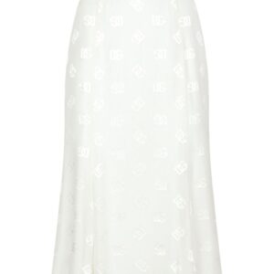 Dolce & Gabbana  DG logo godet skirt