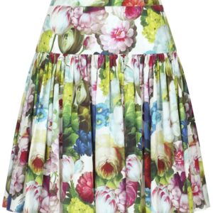 Dolce & Gabbana  floral-print pleated miniskirt