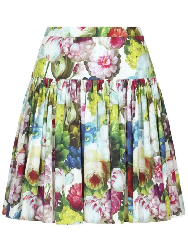 Dolce & Gabbana  floral-print pleated miniskirt
